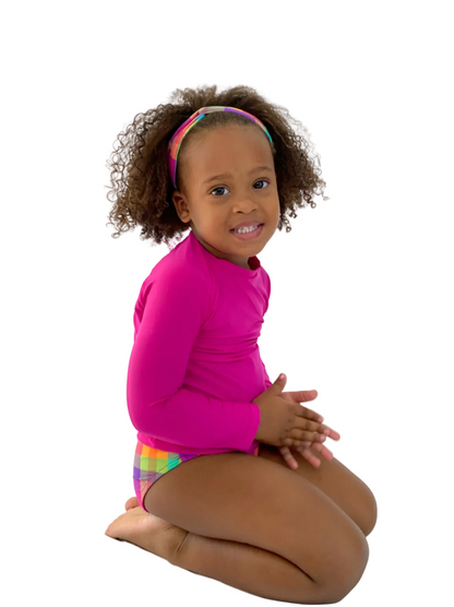 Girls Pink UV Rashguard