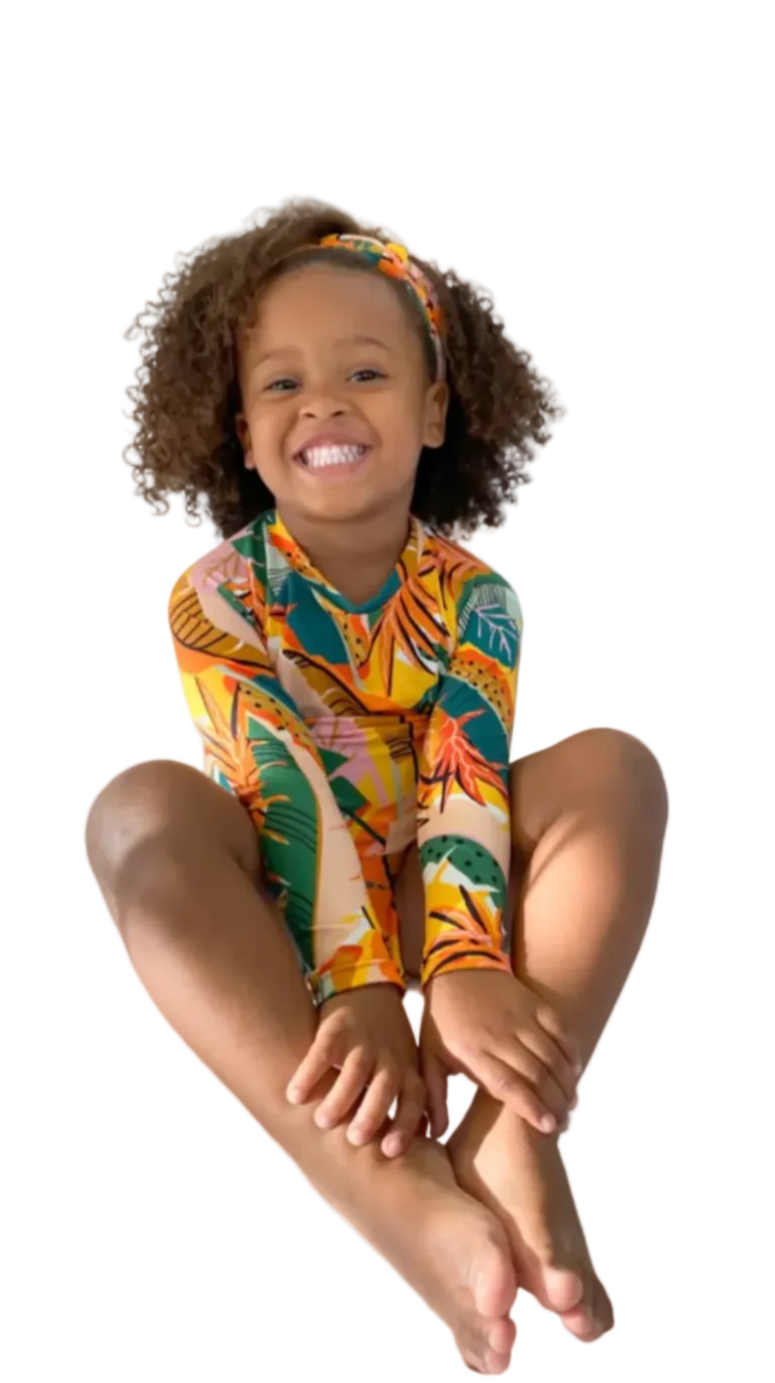 Girls Tropical UV Rashguard