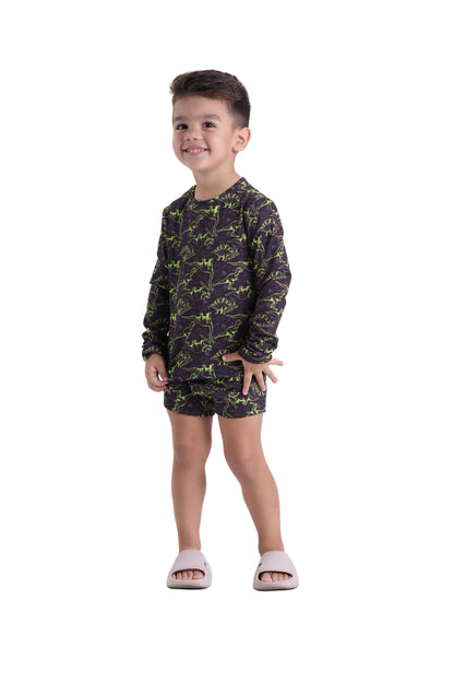 Boys Dino UV Rashguard Set