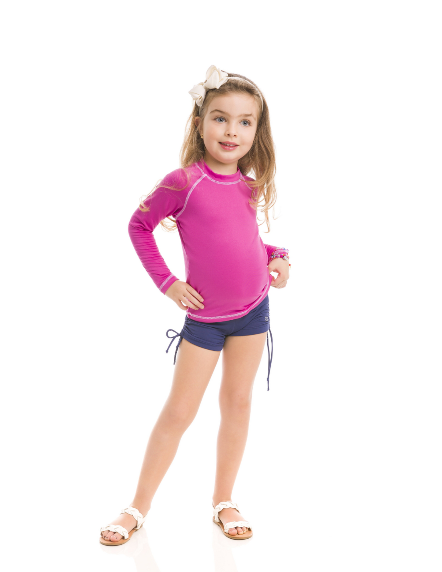 Girls Pink UV Rashguard