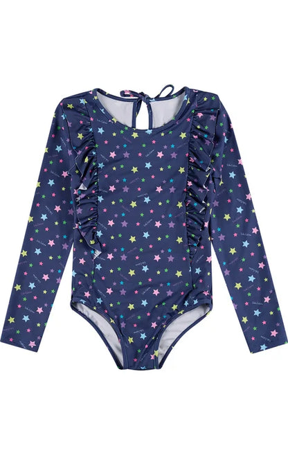 Girls Stars UV Swimsuit