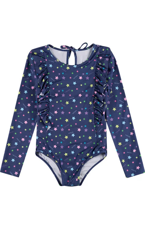 Girls Stars UV Swimsuit