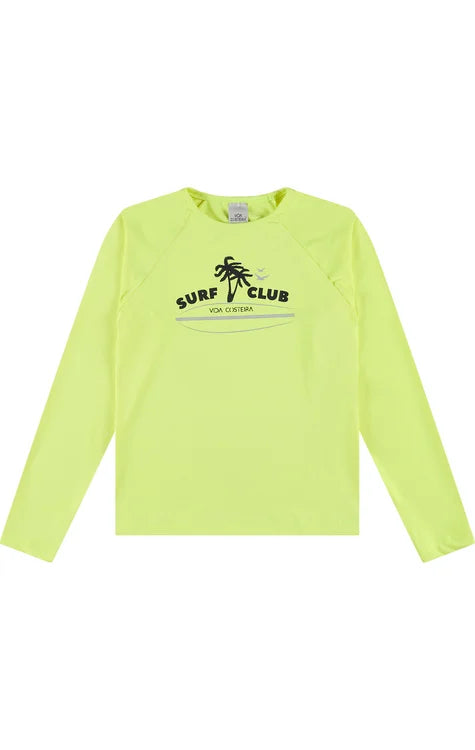 Boys Neon Yellow UV Rashguard Set